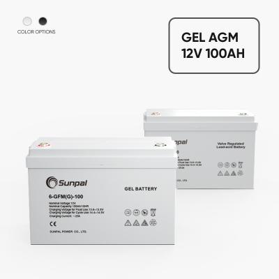  12V 100Ah AGM Batería de ciclo profundo recargable de copia de seguridad UPS