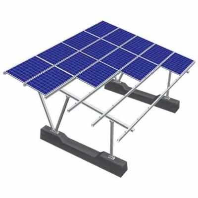 Sistema de estructura de montaje en panel solar de cochera