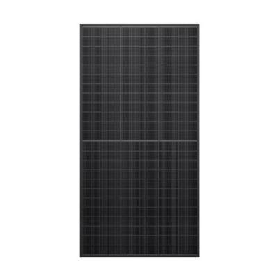 Precio justo para un panel solar de vidrio único totalmente negro de 605-635 W