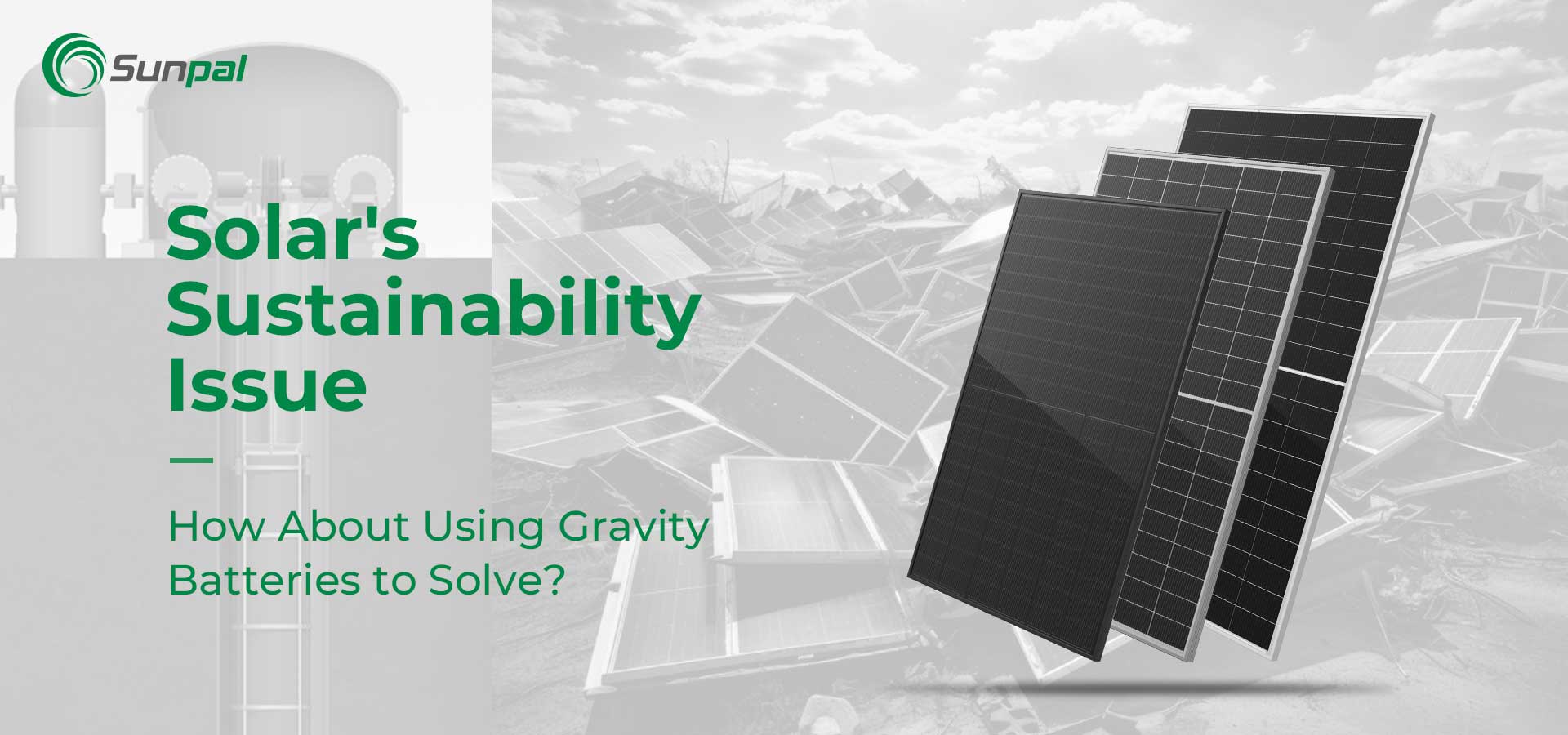 La cuestión de la sostenibilidad de la energía solar | ¿Usar baterías de gravedad para hacer frente?